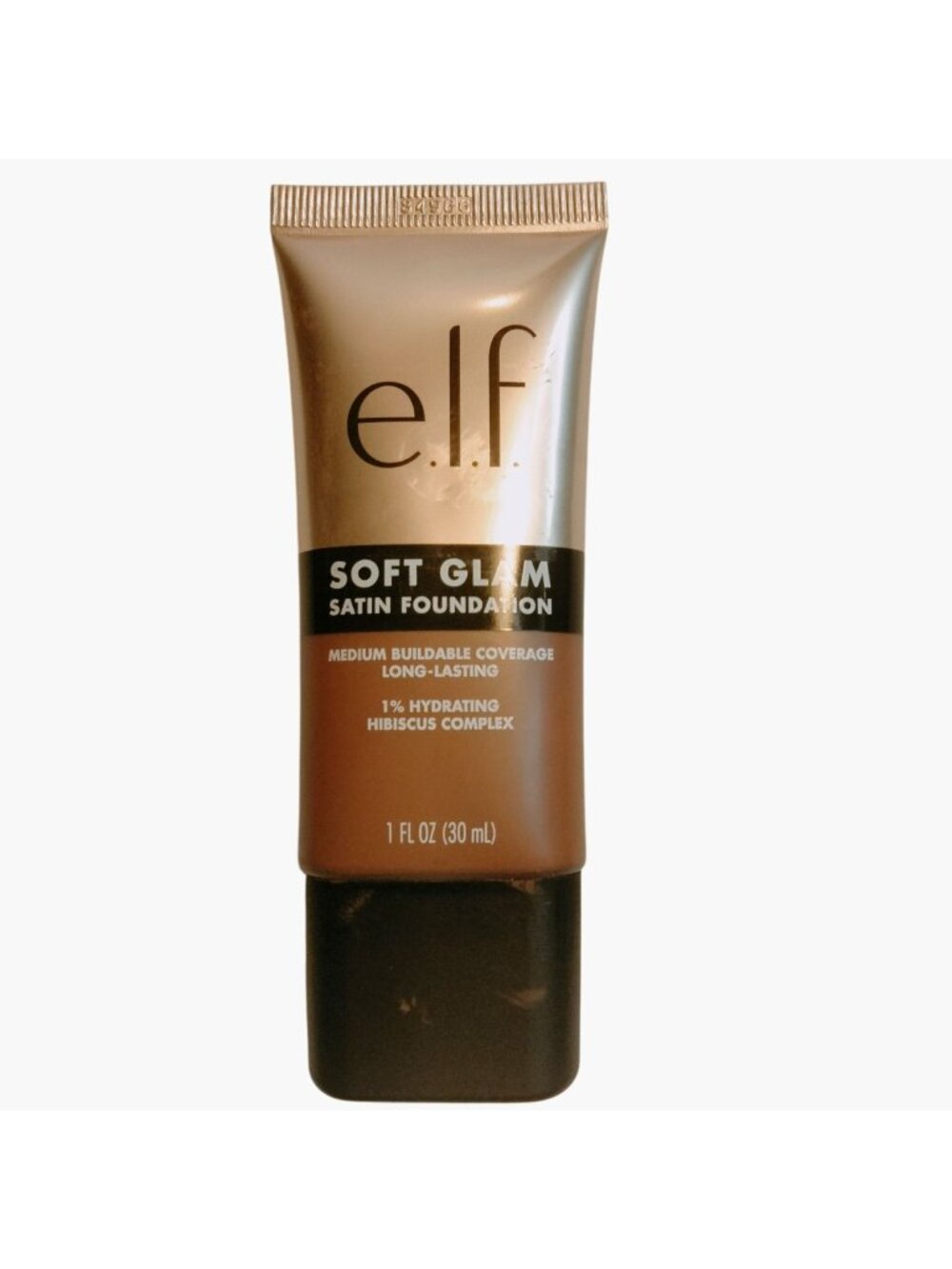 Elf Soft Glam Satin Foundation Rich Cool 4C Tan Medium Coverage Hydrating Vegan